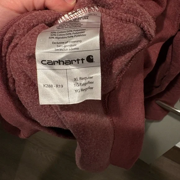 Carhartt Men's Red Hoodie - Picture 7 of 7
